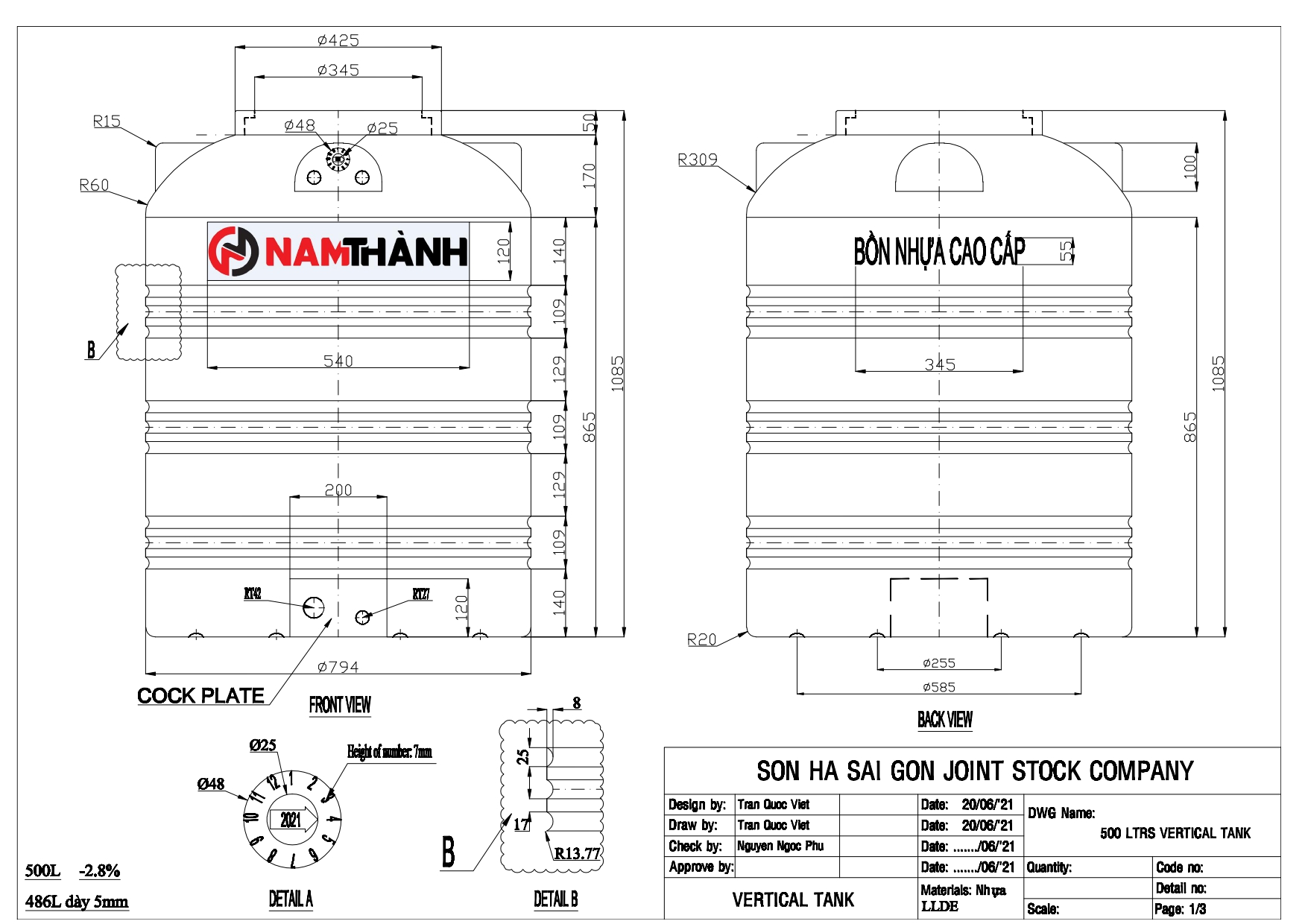 ban ve bon nuoc nhua 500l nam thanh